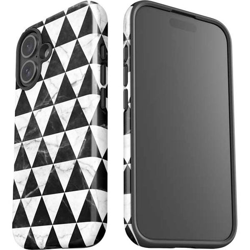 Geometric Marble iPhone 16 Impact Case